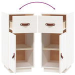Dressoir 34X40X75 Cm Massief Grenenhout