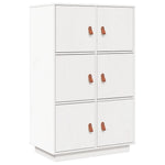 Hoge Kast 67X40X108,5 Cm Massief Grenenhout