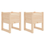Plantenbakken 40X40X5,5 Cm Massief Grenenhout Naturel