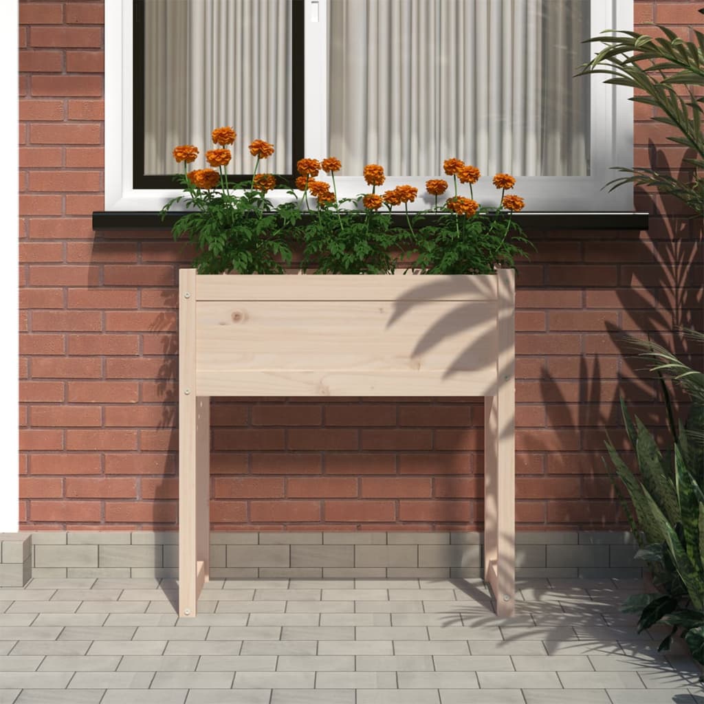 Plantenbak 78X40X8 Cm Massief Grenenhout