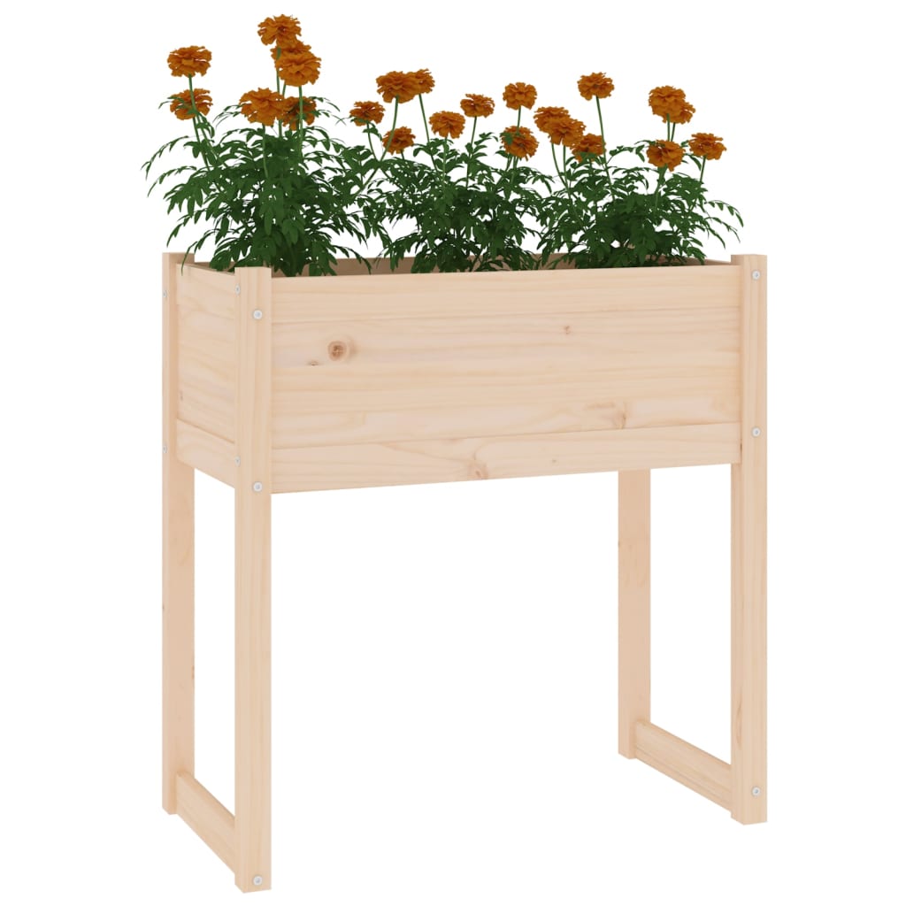 Plantenbak 78X40X8 Cm Massief Grenenhout