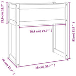 Plantenbak 78X40X8 Cm Massief Grenenhout