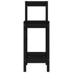 Barstoelen 40X41,5X112 Cm Massief Grenenhout Zwart