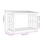 Haardhoutrek 108X64,5X77 Cm Massief Grenenhout