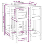 Barset Massief Grenenhout