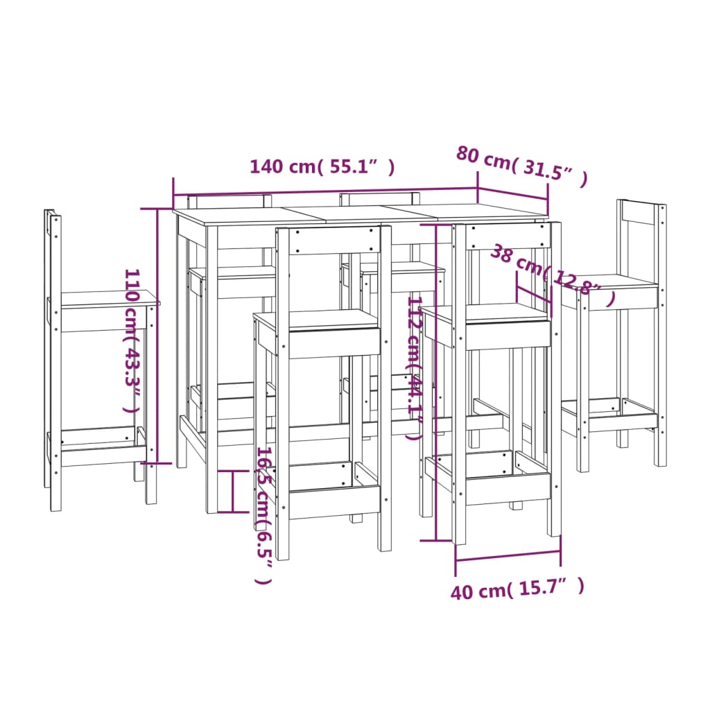 Barset Massief Grenenhout