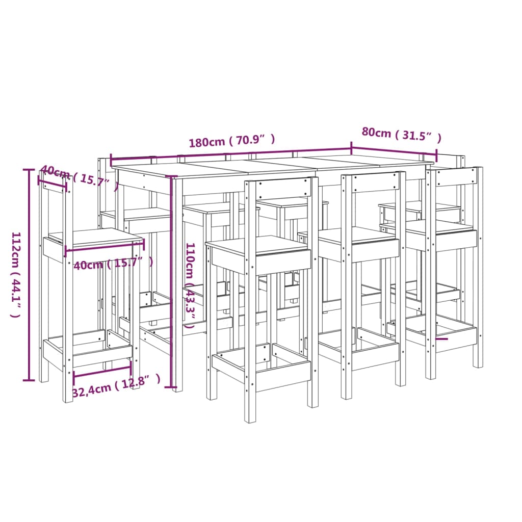 Barset Massief Grenenhout