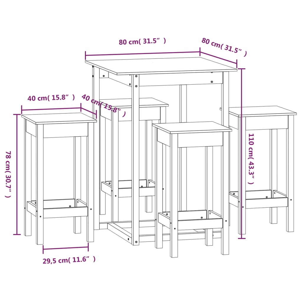 Barset Massief Grenenhout