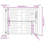 Poort Vierkant Cortenstaal