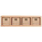 Wandschap Met Manden 62X18X16 Cm Massief Walnotenhout