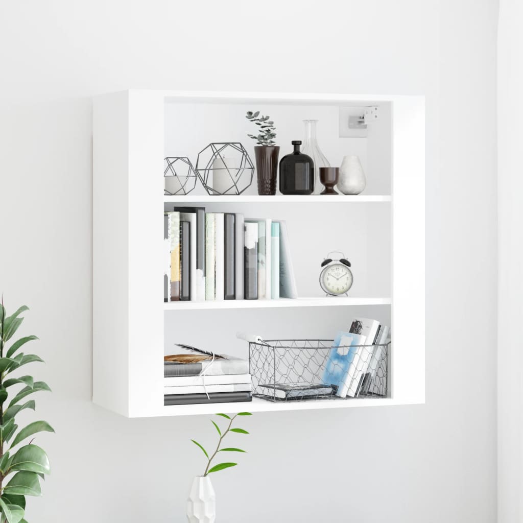 Wandkast 80X33X80 Cm Bewerkt Hout