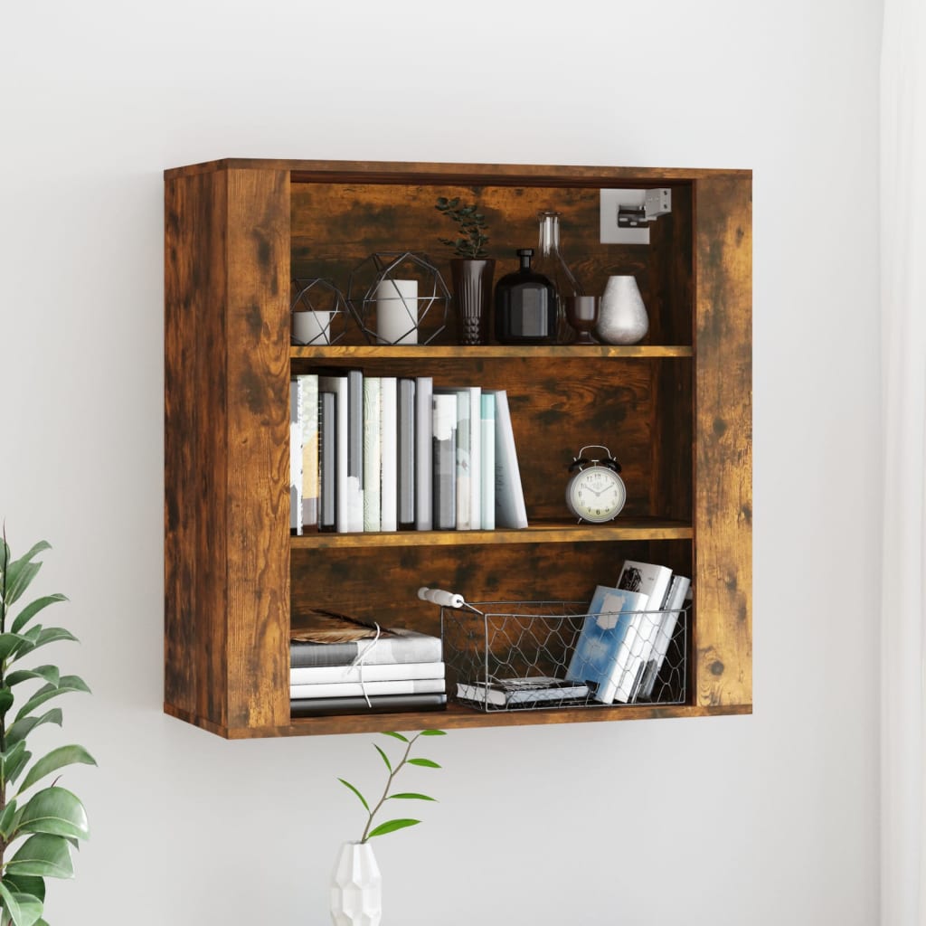 Wandkast 80X33X80 Cm Bewerkt Hout