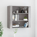 Wandkast 80X33X80 Cm Bewerkt Hout