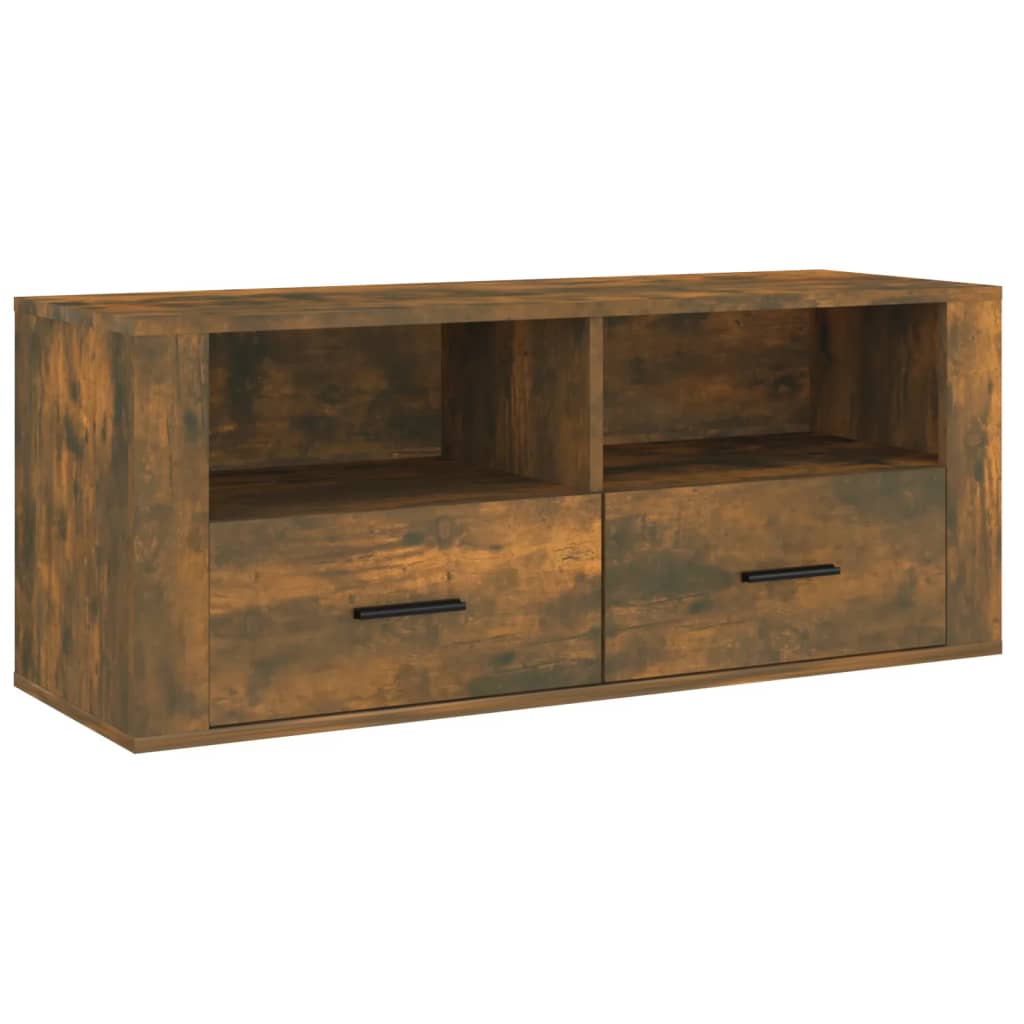 Tv-Meubel 100X35X40 Cm Bewerkt Hout Kleurig