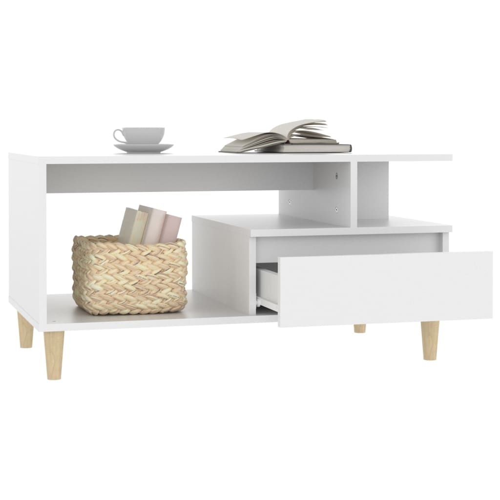 Salontafel 90X49X45 Cm Bewerkt Hout