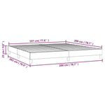 Bedframe Zonder Matras Stof Groen