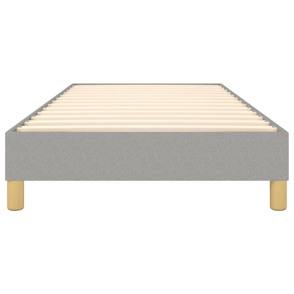Bedframe Zonder Matras Stof Lichtgrijs