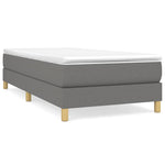 Bedframe Zonder Matras Stof Donkergrijs