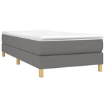 Bedframe Zonder Matras Stof Donkergrijs