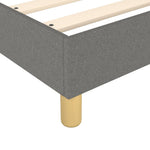 Bedframe Zonder Matras Stof Donkergrijs