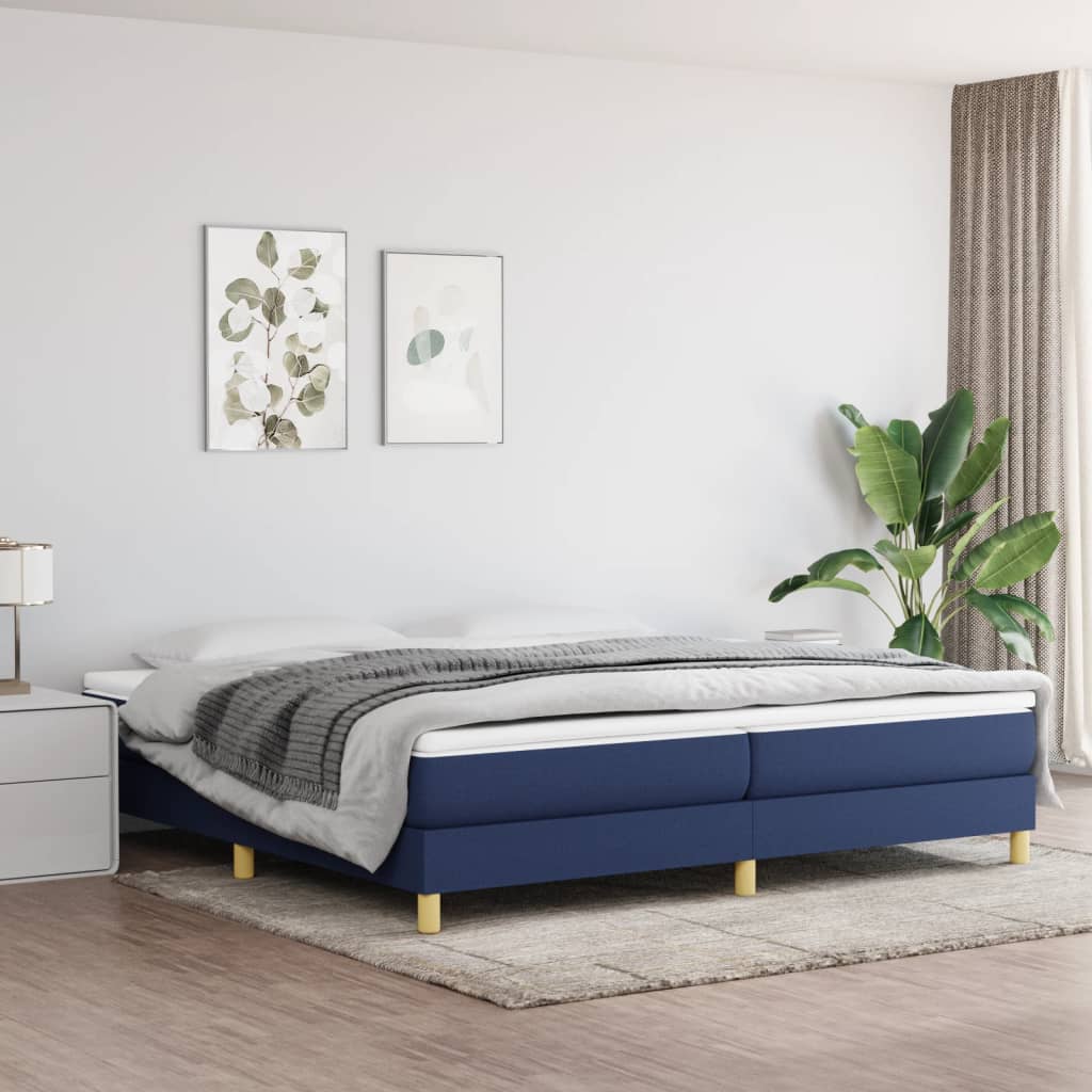 Bedframe Stof Blauw