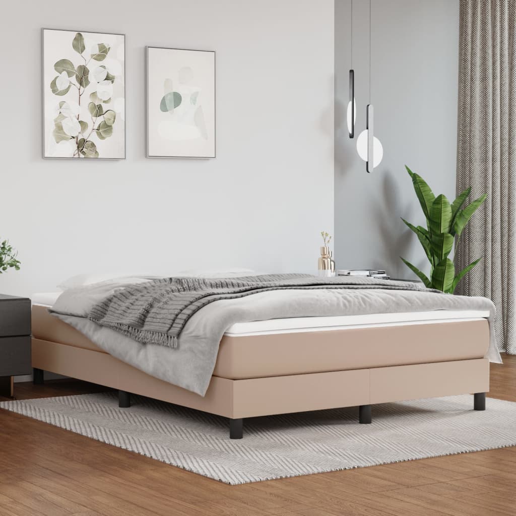 Bedframe Kunstleer Kleurig Cappuccino