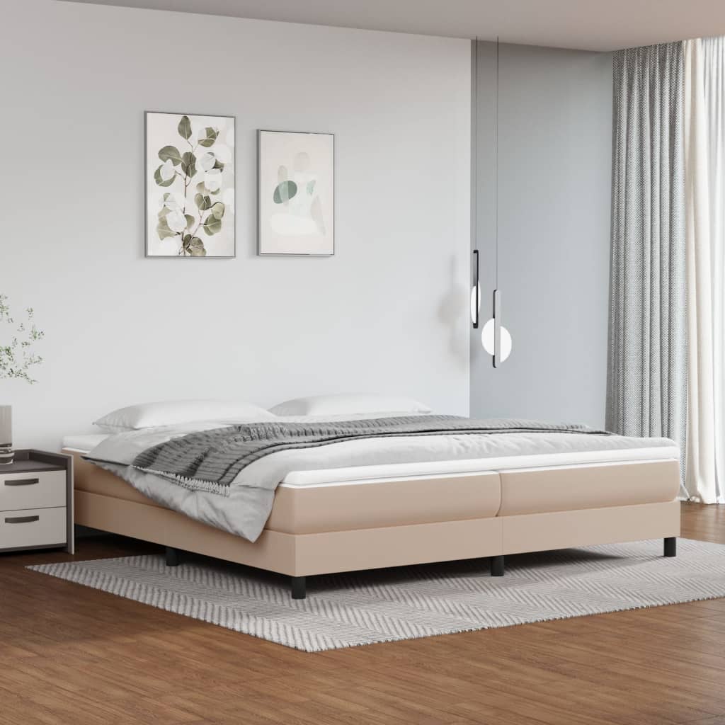 Bedframe Kunstleer Kleurig Cappuccino