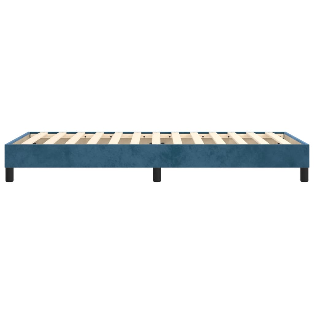 Bedframe Fluweel Donkerblauw