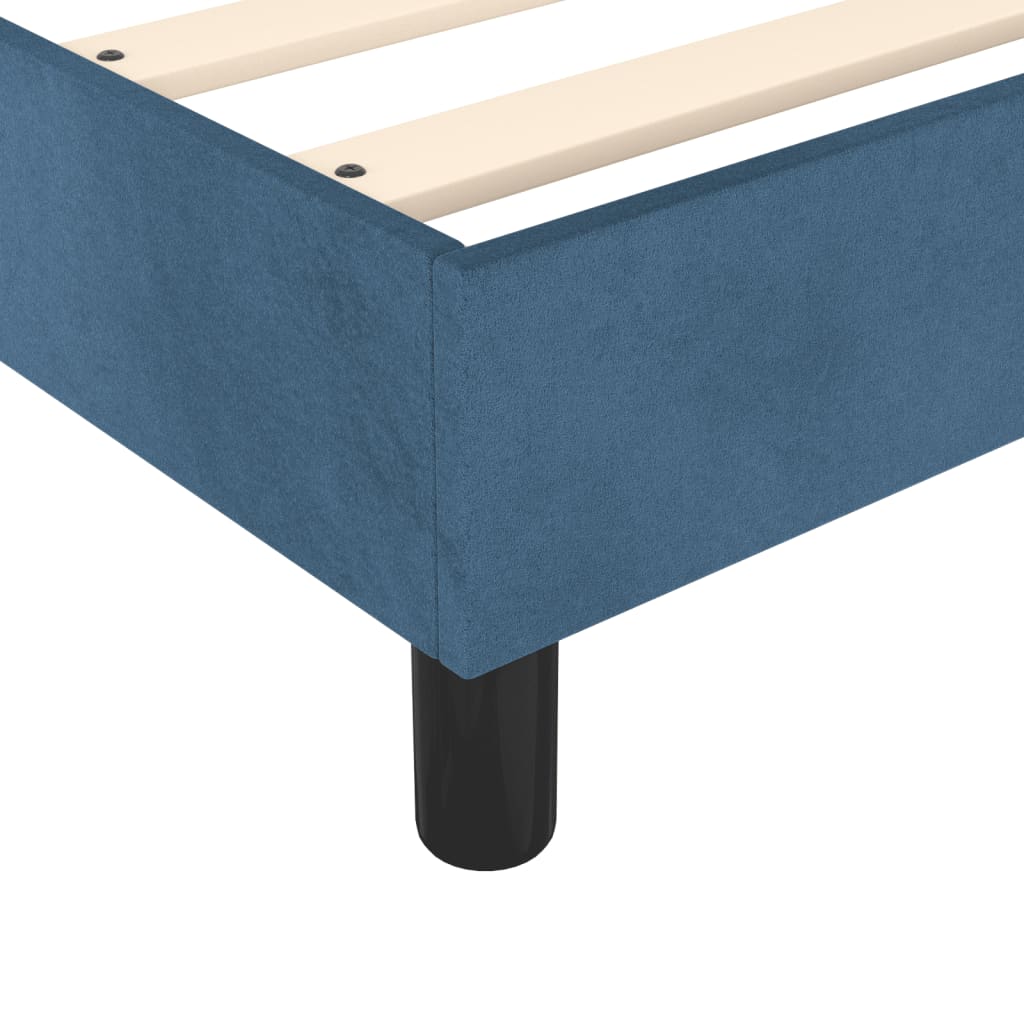 Bedframe Fluweel Donkerblauw