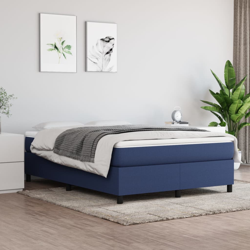 Bedframe Stof Blauw