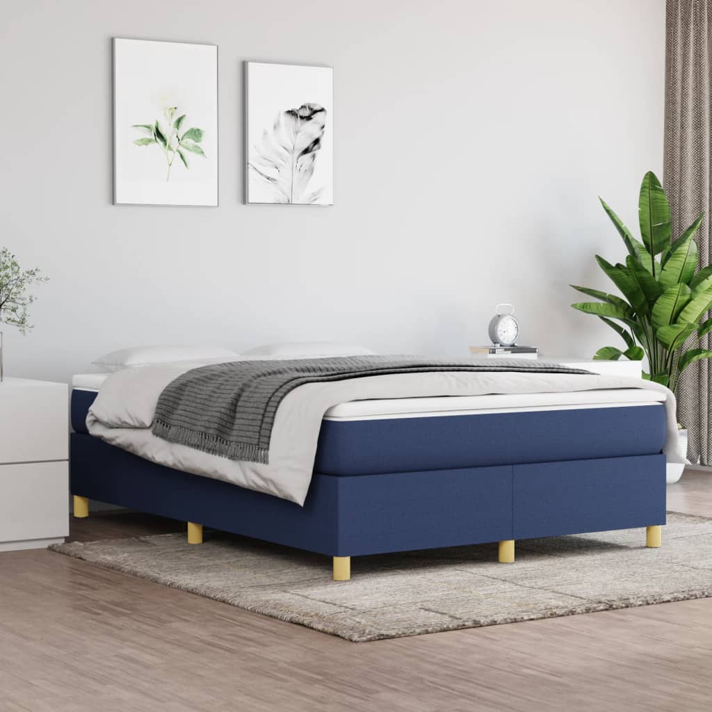 Bedframe Stof Blauw