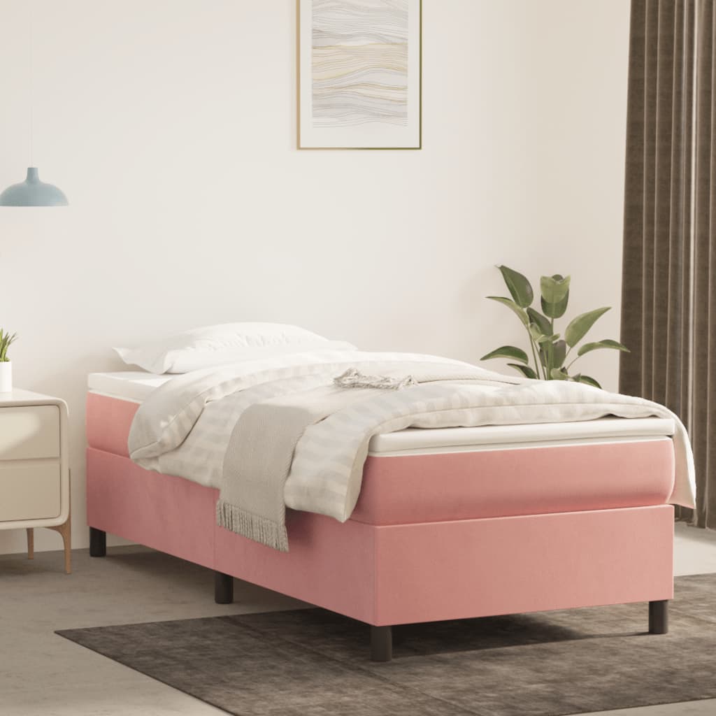 Bedframe Fluweel Roze