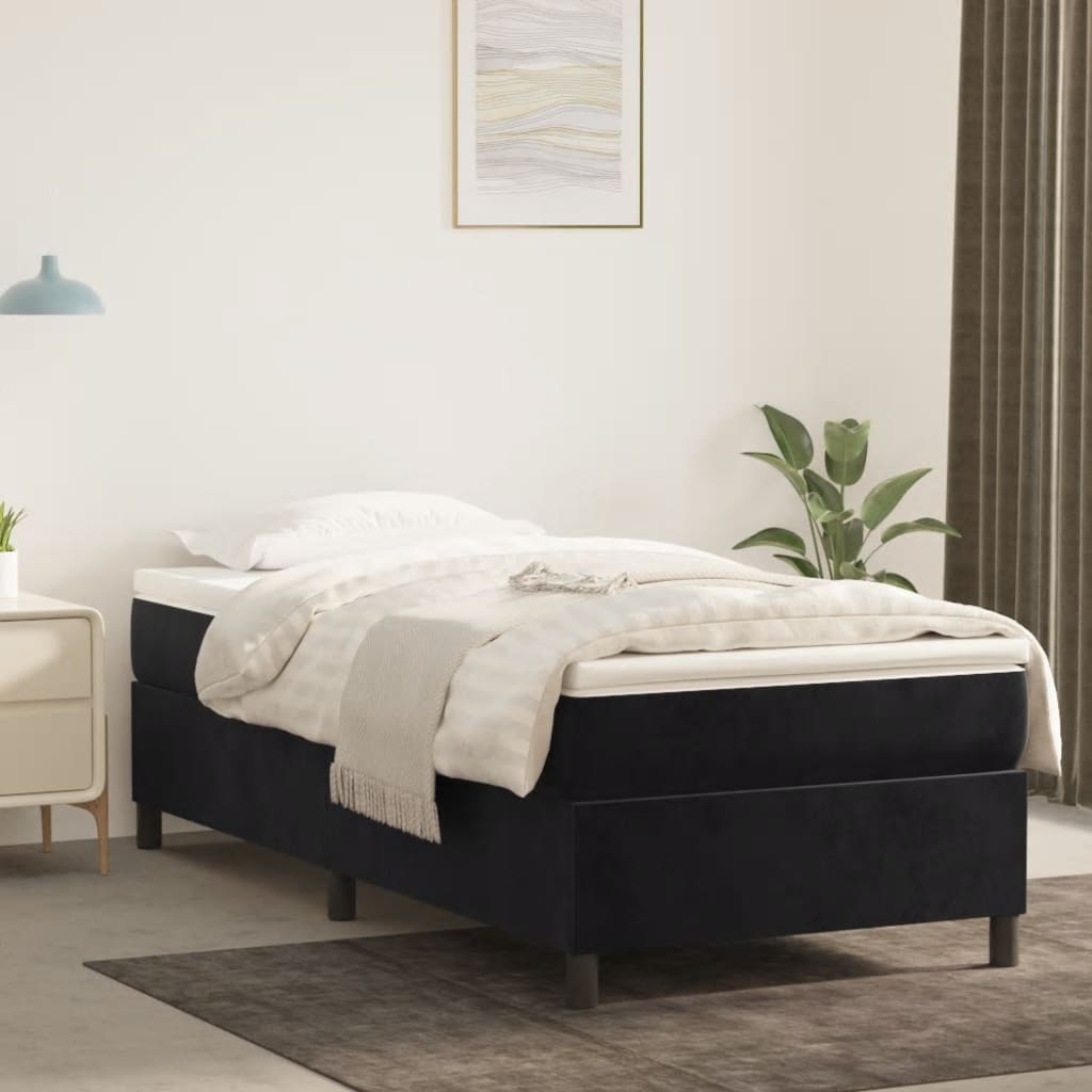 Bedframe Fluweel Zwart