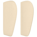 Hoofdbord Met Randen Stof Kleurig Crème