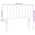 Hoofdbord Led Stof Taupe