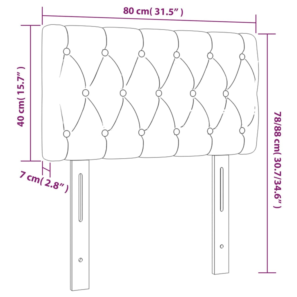 Hoofdbord Led Stof Taupe