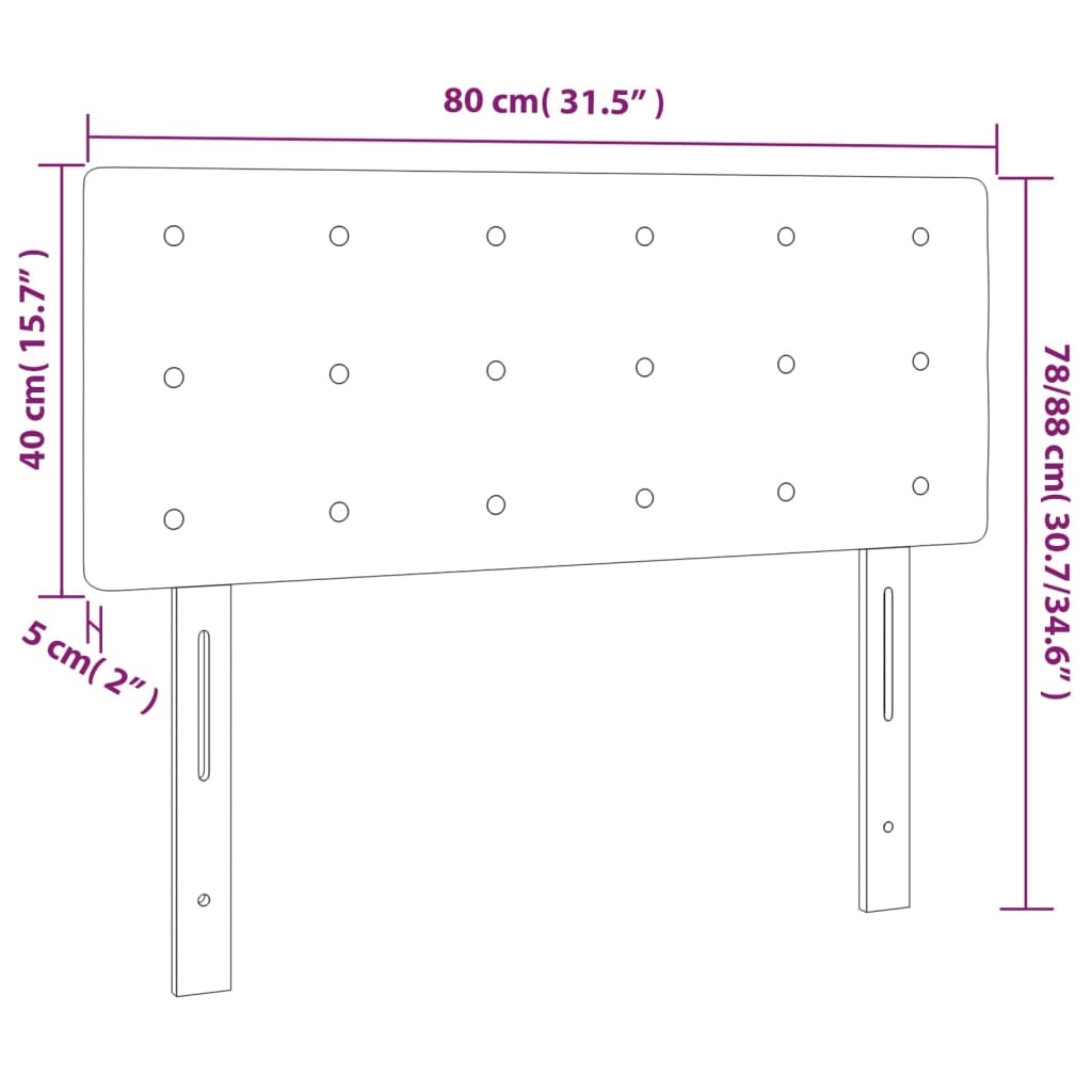 Hoofdbord Led Stof