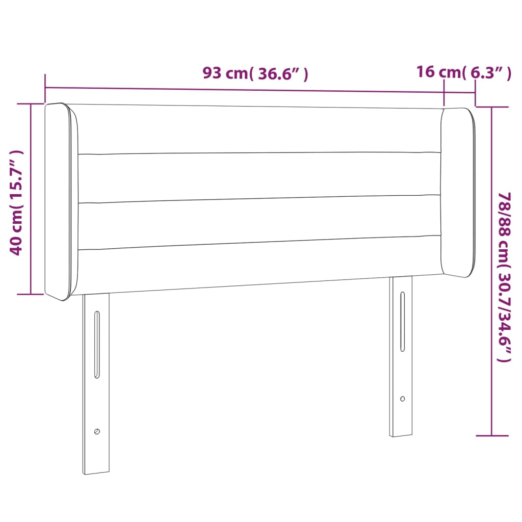 Hoofdbord Led Stof