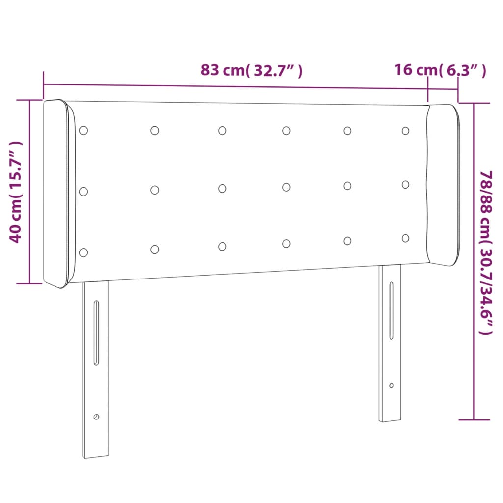 Hoofdbord Led Stof