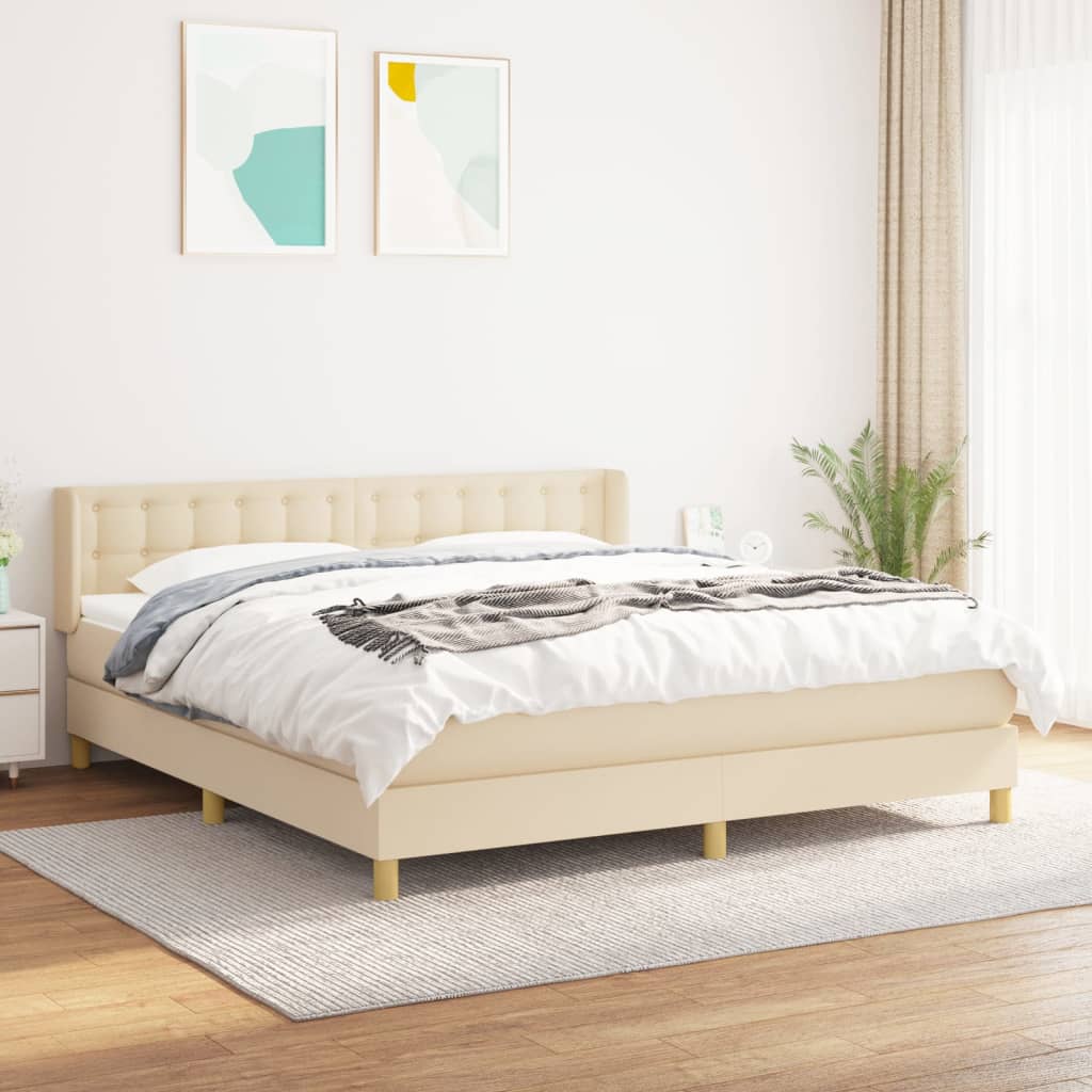 Boxspring Met Matras Stof Kleurig