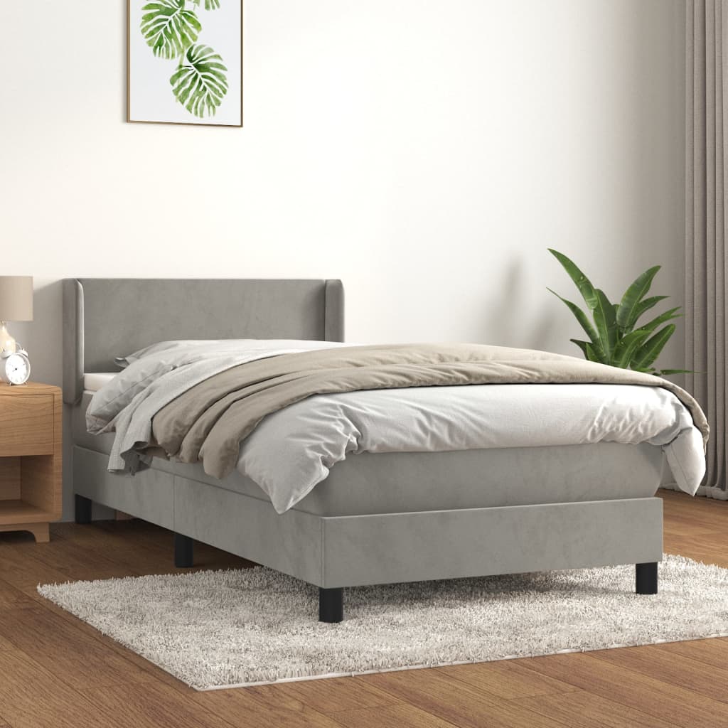 Boxspring Met Matras Fluweel