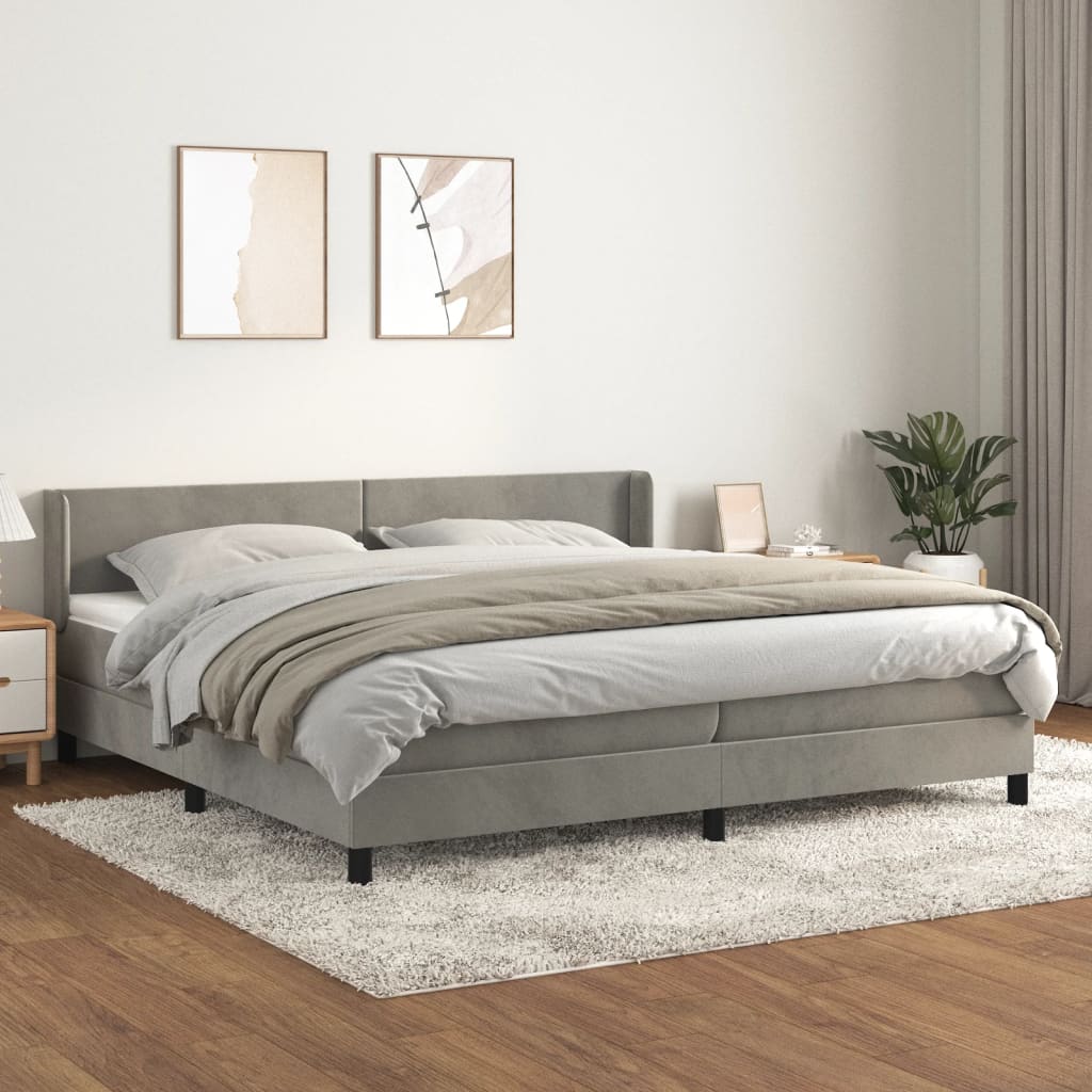 Boxspring Met Matras Fluweel