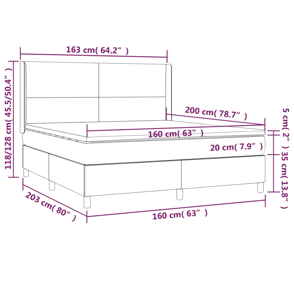 Boxspring Met Matras Stof