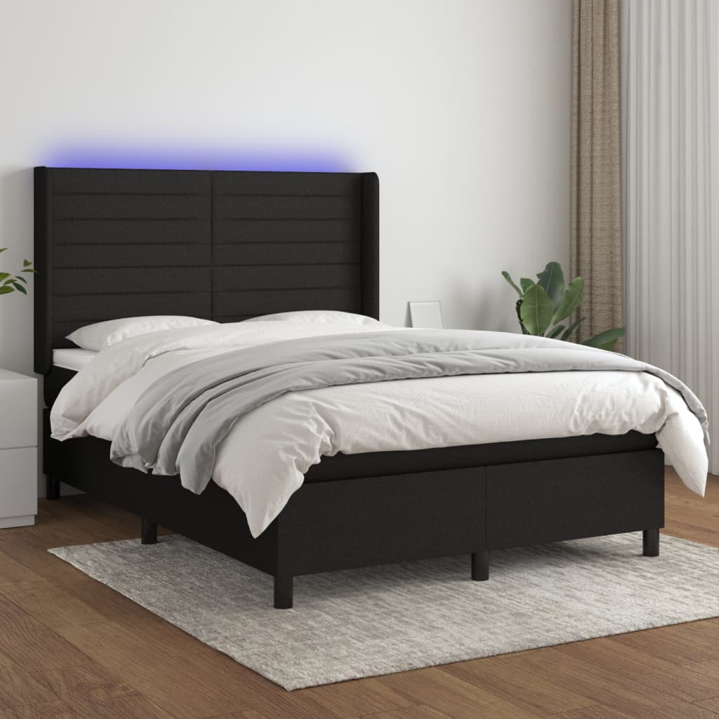 Boxspring Met Matras En Led Stof