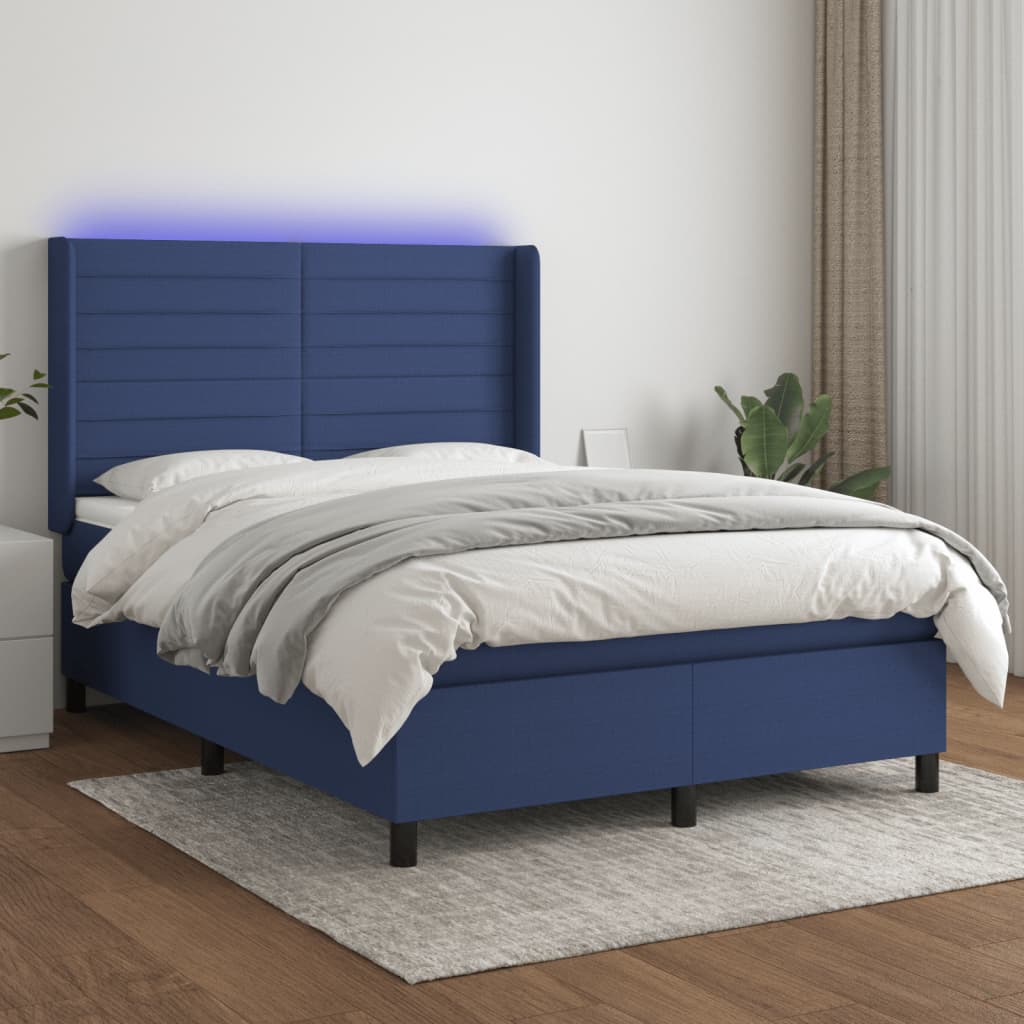 Boxspring Met Matras En Led Stof