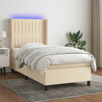 Boxspring Met Matras En Led Stof