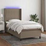 Boxspring Met Matras En Led Stof