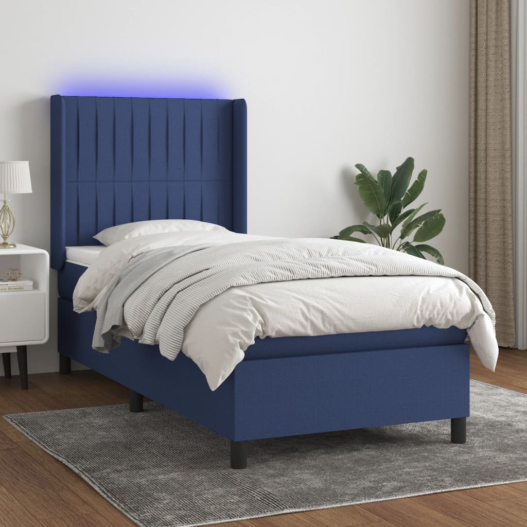 Boxspring Met Matras En Led Stof