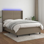 Boxspring Met Matras En Led Stof