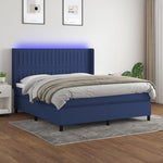 Boxspring Met Matras En Led Stof